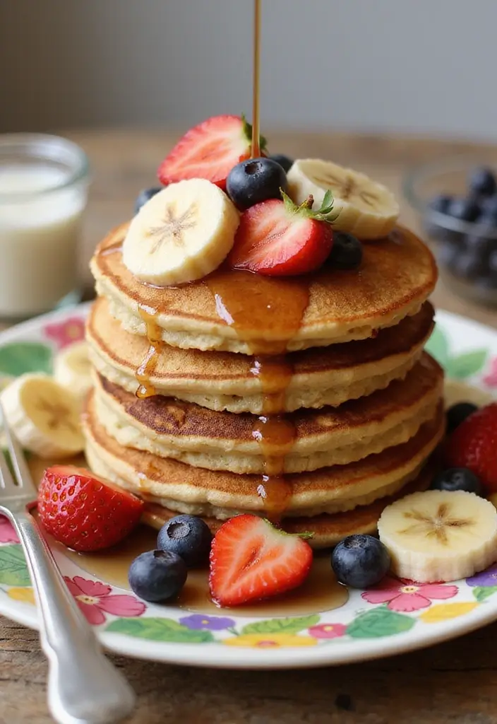 28 Gluten-Free Snack Recipes for On-the-Go Days - 20. Banana Oatmeal Pancakes