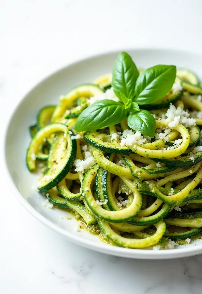 28 Gluten-Free Snack Recipes for On-the-Go Days - 26. Pesto Zucchini Noodles