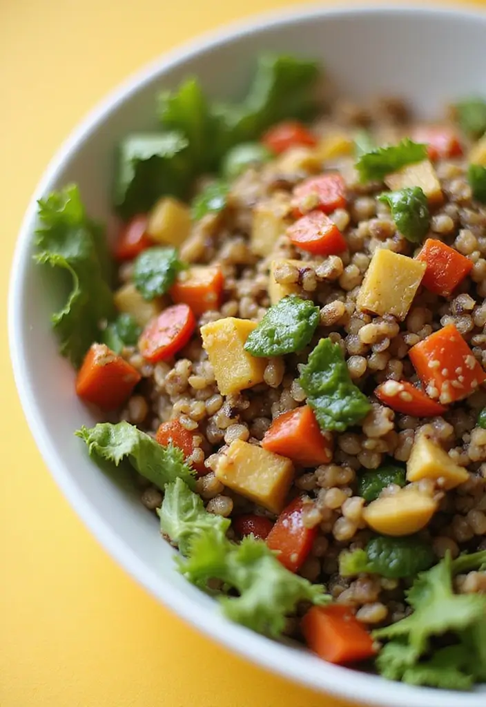 28 Gluten-Free Weight-Gain Recipes for Athletes - 11. Lentil and Quinoa Salad