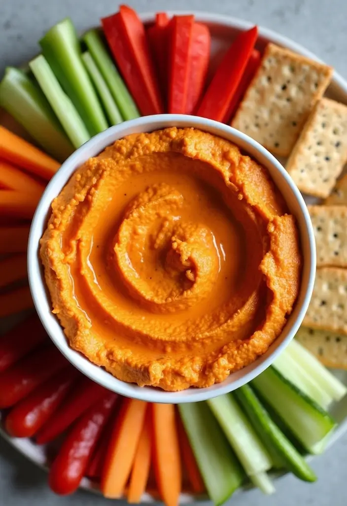 28 Gluten-Free Weight-Gain Recipes for Athletes - 15. Roasted Red Pepper Hummus