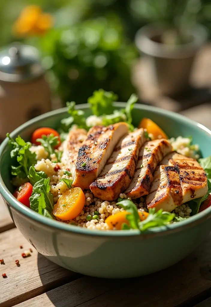 28 Gluten-Free Weight-Gain Recipes for Athletes - 16. Grilled Chicken and Quinoa Salad