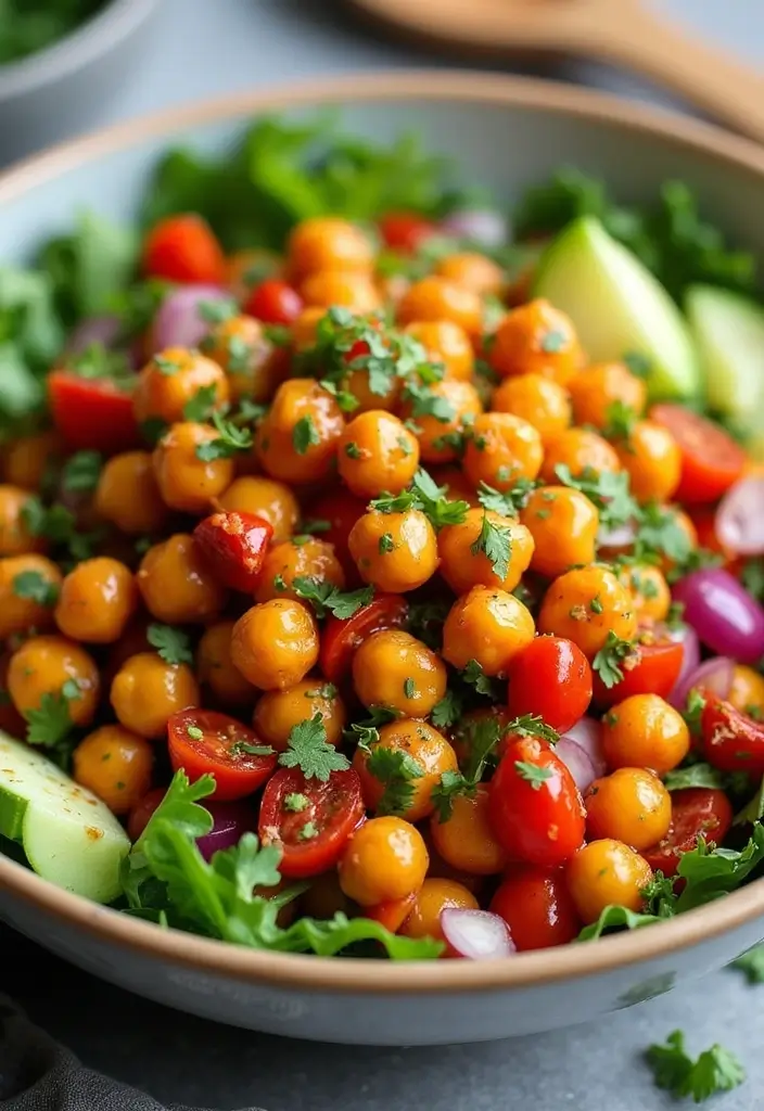 28 Gluten-Free Weight-Gain Recipes for Athletes - 5. Spicy Chickpea Salad