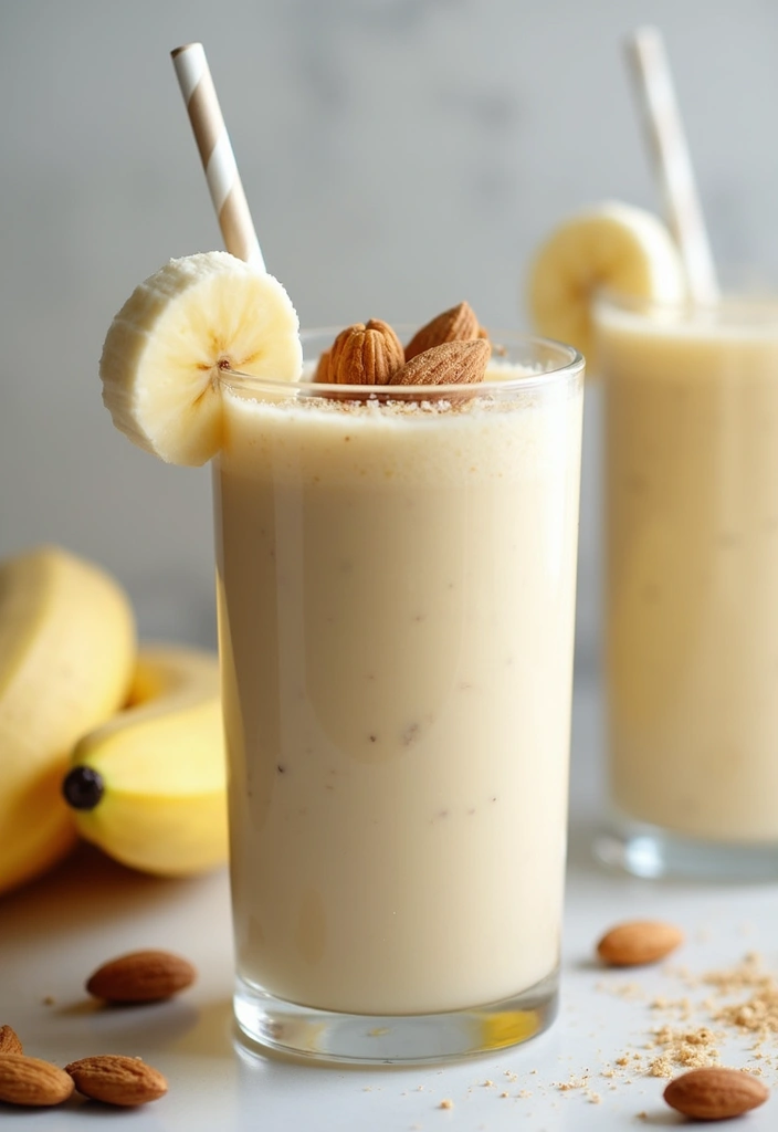 28 Gluten-Free Weight-Gain Recipes for Athletes - 6. Banana Almond Smoothie