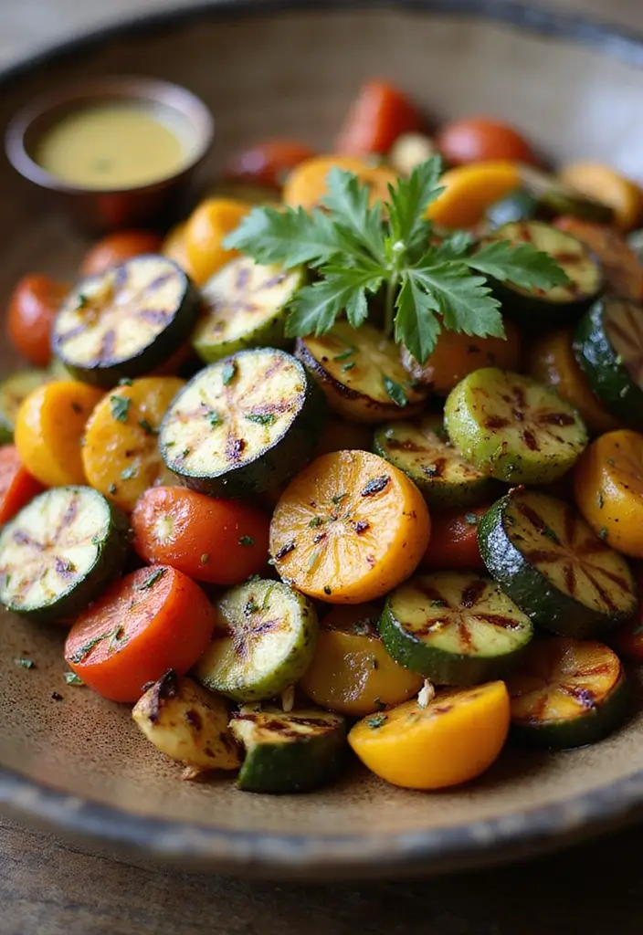 28 High-Protein Gluten-Free Recipes for Active Days - 26. Grilled Vegetable Salad