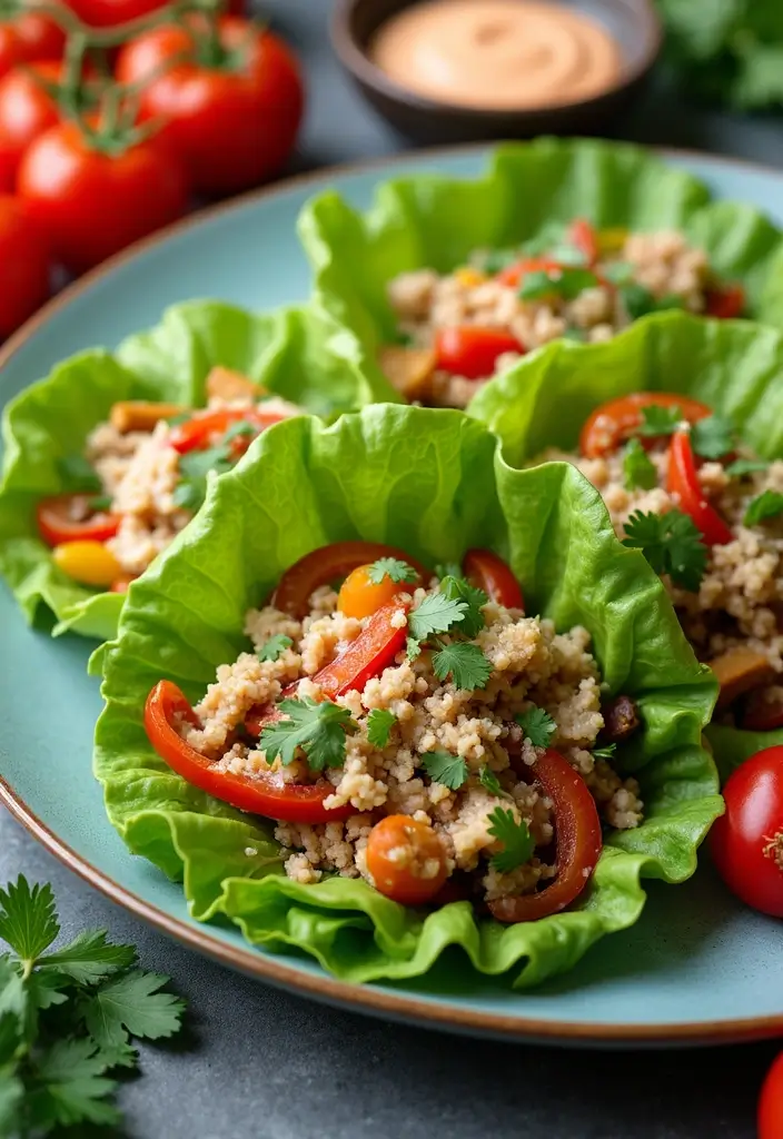 28 High-Protein Gluten-Free Recipes for Active Days - 9. Turkey and Veggie Lettuce Wraps