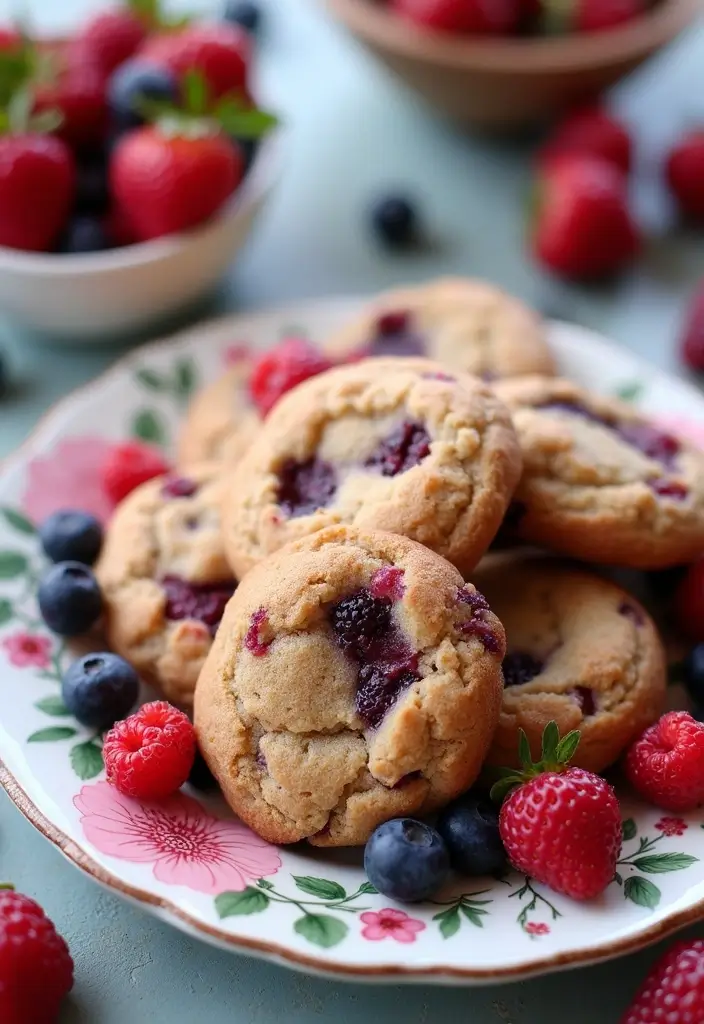 38 Gluten-Free Cookie Recipes You Must Bake - 15. Fun and Fruity Gluten-Free Berry Cookies